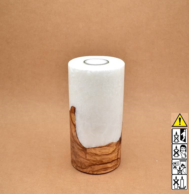 Kerze mit Holz, Teelicht, Unikat Holzkerze, Individuelle runde Hochzeitskerze mit Holz, Holzelementen Teelicht Hochzeitskerze, Kerze mit Holzeinsatz, Teelicht rund, Stearin, im Kerzen online Shop für Hochzeiten bestellen, günstig kaufen.