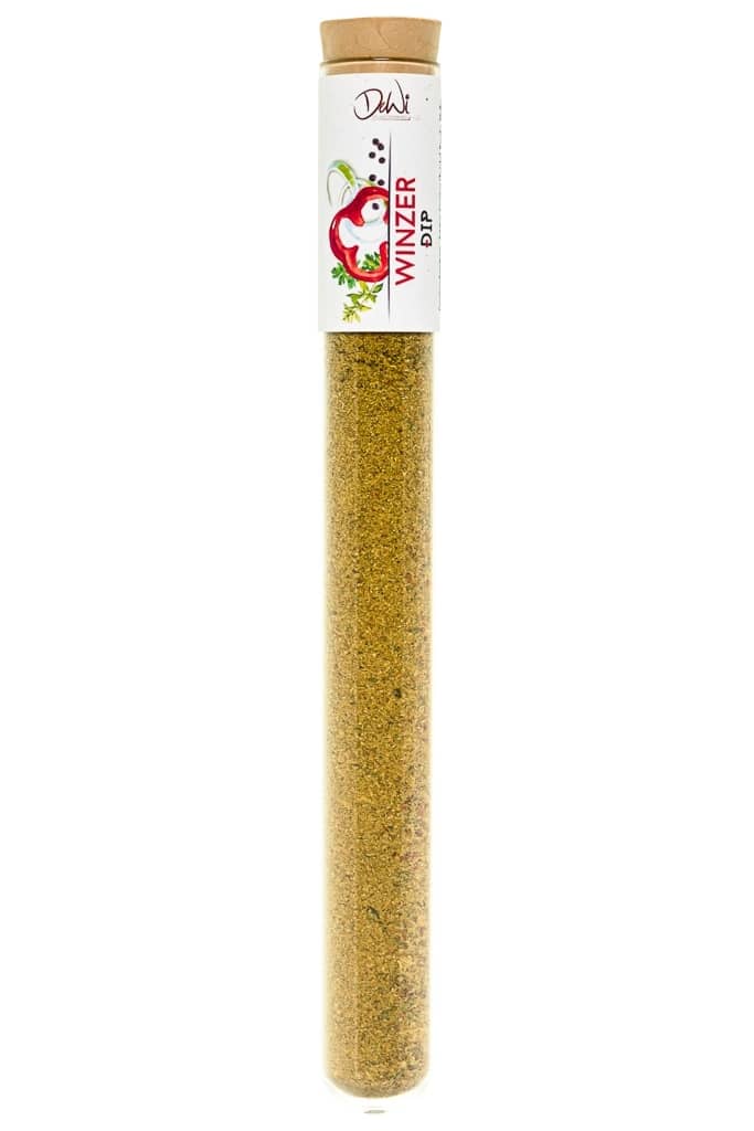 Winzer Dip in Spice Tube aus Glas ? 22mm Winzer Dip. Nachhaltig im Reagenzglas ? 22mm verpackt. Hochwertige kulinarische Produkte im Onlineshop kaufen.