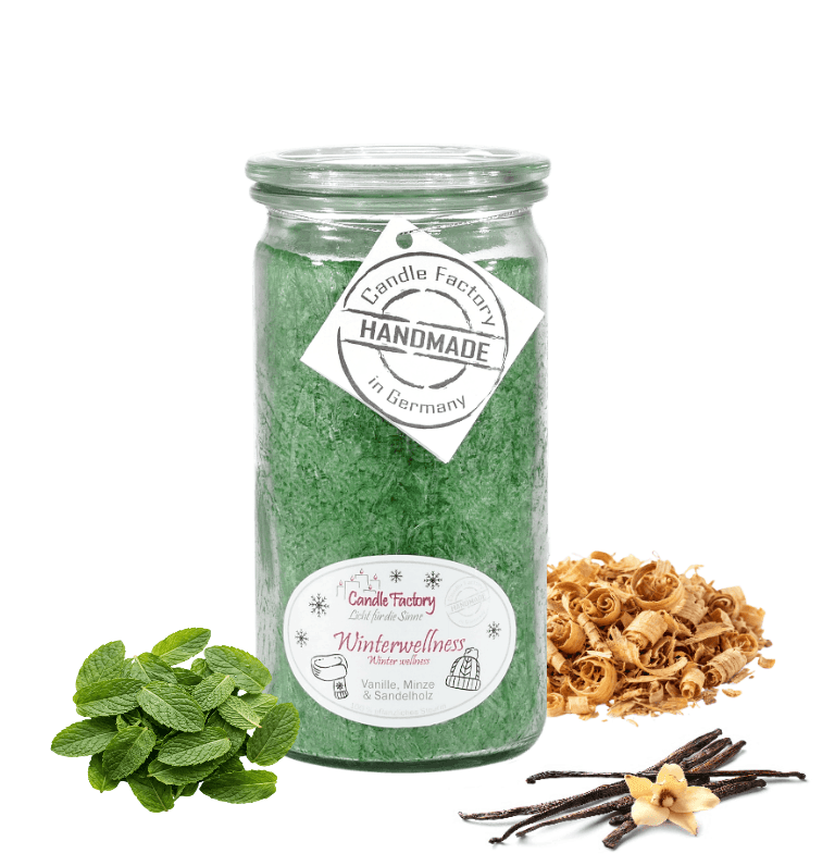Winterwellness Mini Jumbo hochwertige Duftkerze im Glas