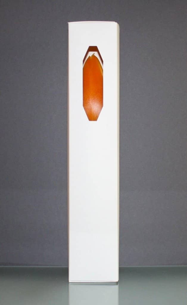 Engelskerzen 8 x 32 cm in der Farbe orange - gelb mit Geschenkverpackung 