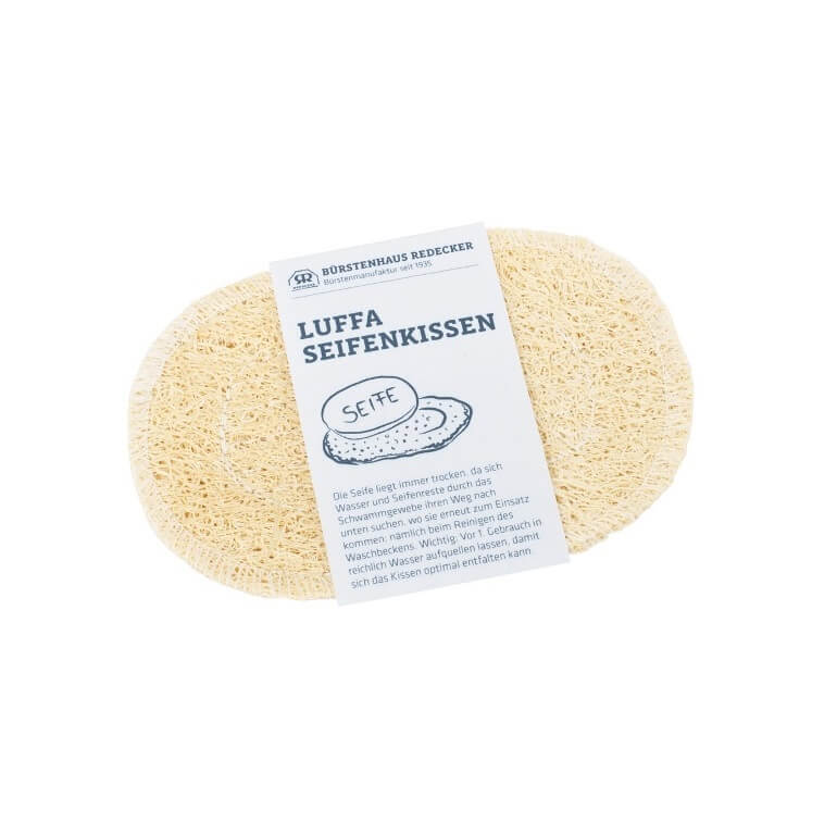 Luffa-Seifenkissen 12,5 x 8 cm Hochwertige und nachhaltige Luffa-Seifenkissen 12,5 x 8 cm in unseren Onlineshop kaufen
