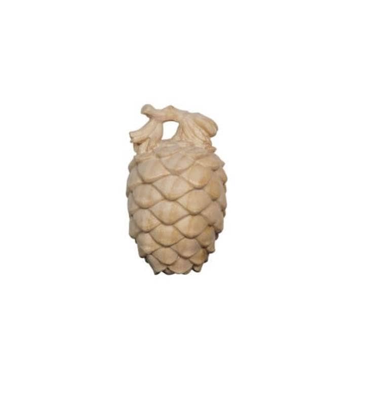 Zapfen aus Zirbenholz Natur 6,5 cm hoch Zapfen aus Zirbenholz Natur 6,5 cm hoch