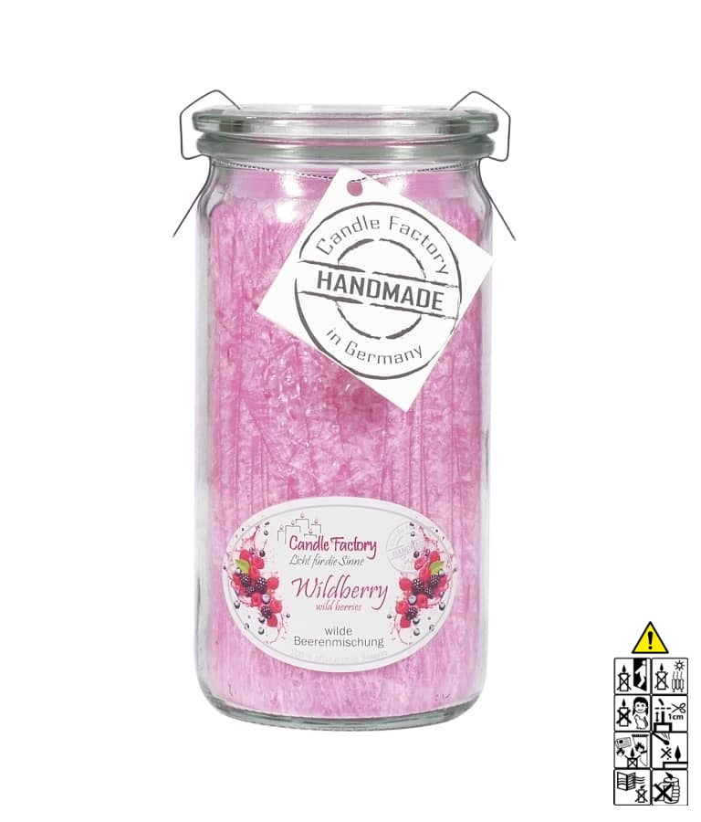 Wildberry - Mini Jumbo hochwertige Duftkerze im Glas