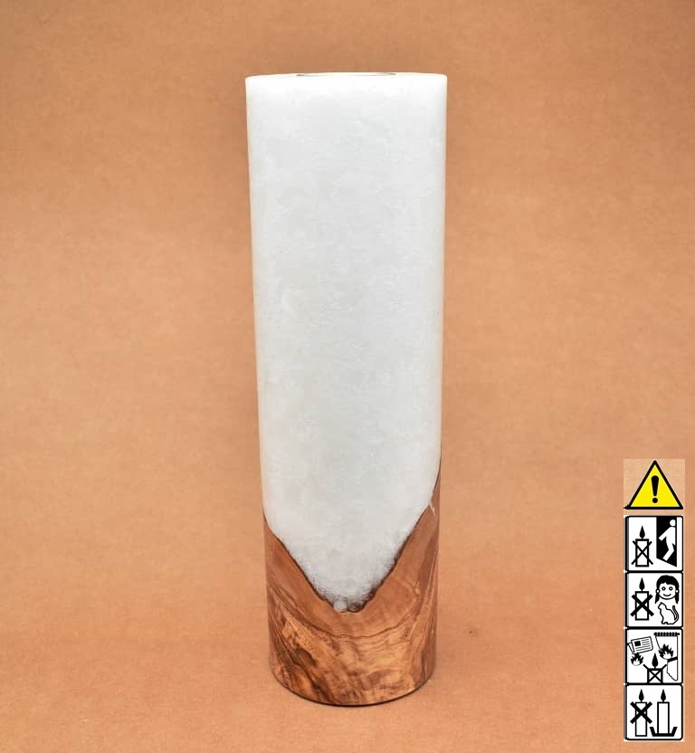 Hochzeitskerze, Kerze mit Holzeinsatz, Teelicht rund, Stearin, im Kerzen online Shop für Hochzeiten bestellen, günstig kaufen.