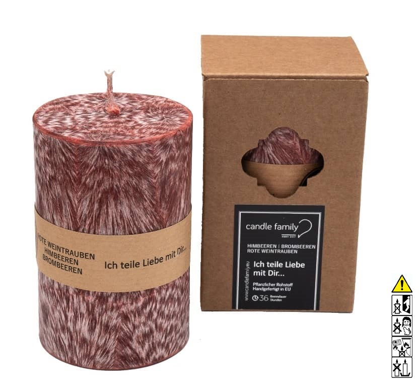 Stearinkerze Spruch .teile liebe mit dir Nachhaltige Stearinkerze Spruch, Ich teile Liebe mit dir, 65 x 100 Brenndauer 36 h online kaufen