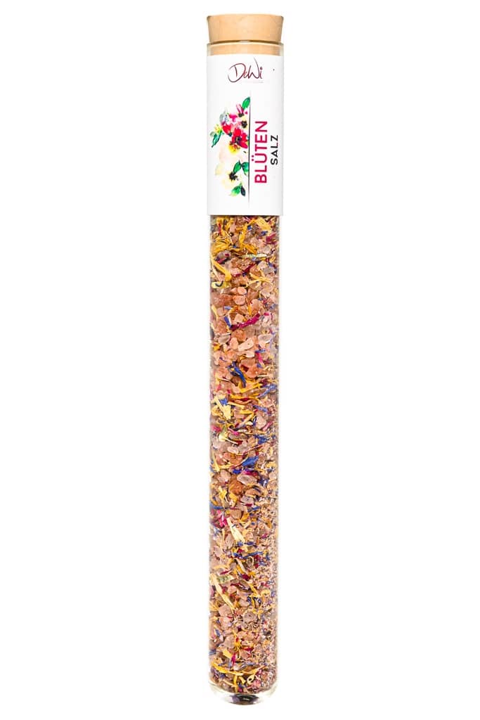 Bl?ten Salz in Spice Tube aus Glas ? 22mm Bl?ten Salz. Nachhaltig im Reagenzglas ? 22mm verpackt. Hochwertige kulinarische Produkte im Onlineshop kaufen.