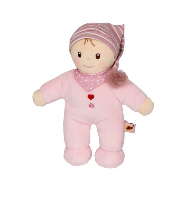 Kleine Schmusepuppe, rosa - BabyGlück.  Jetzt in unserem Geschenke Onlineshop kaufen.