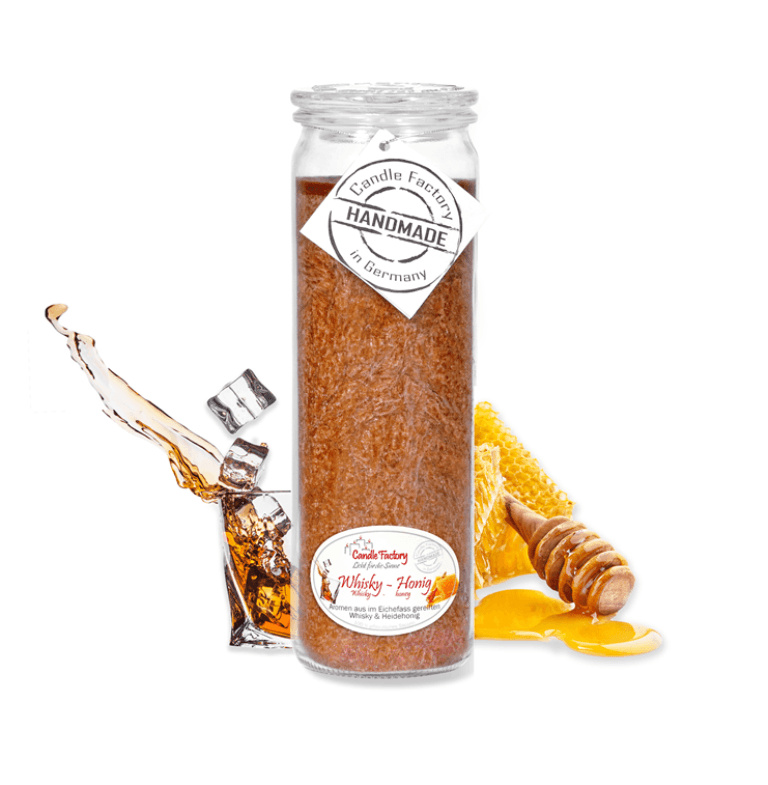 Whiskey & Honig - Big Jumbo Duftkerze im Glas von Candle Factory