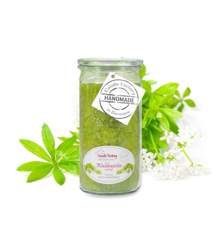 Waldmeister - Mini Jumbo hochwertige Duftkerze im Glas