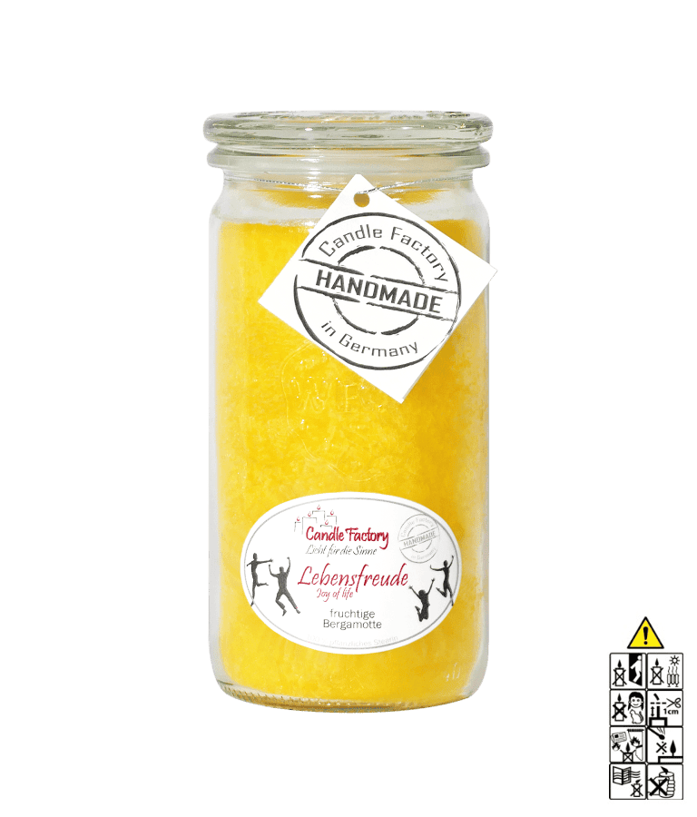 Lebensfreude - Mini Jumbo hochwertige Duftkerze im Glas Lebensfreude - Mini Jumbo hochwertige Duftkerze im Glas