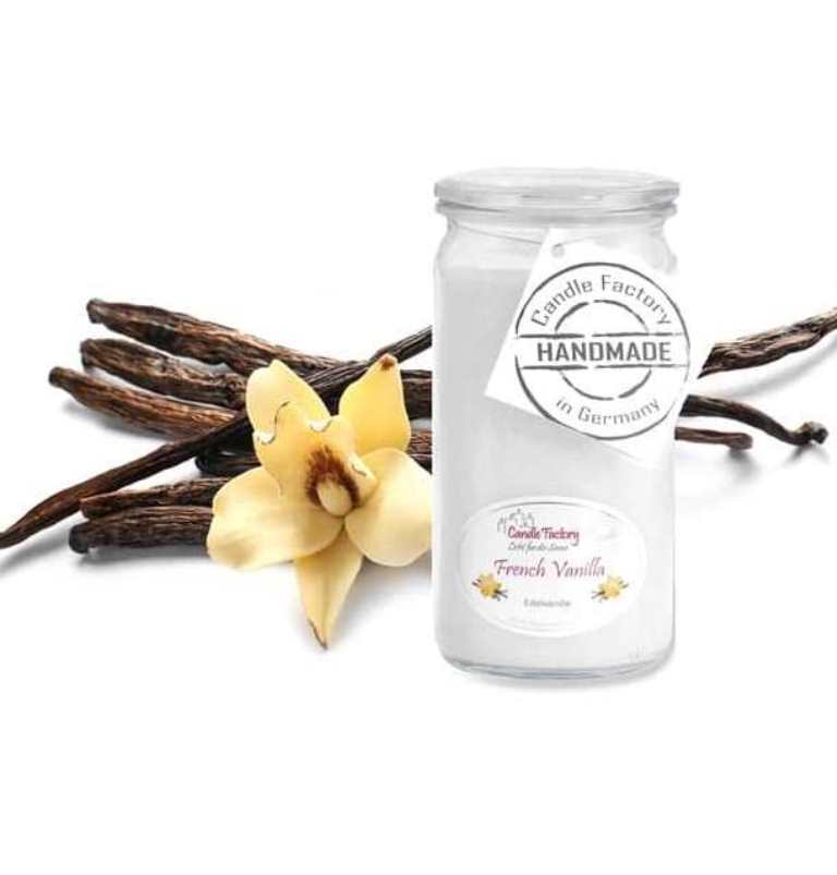 Hochwertige Duftkerze von Candle Factory French Vanilla Mini Jumbo im Glas g?nstig in Kerzen Online Shop kaufen. Duftkerzen im Glas. Geschenkidee French Vanilla Mini Jumbo im Glas
