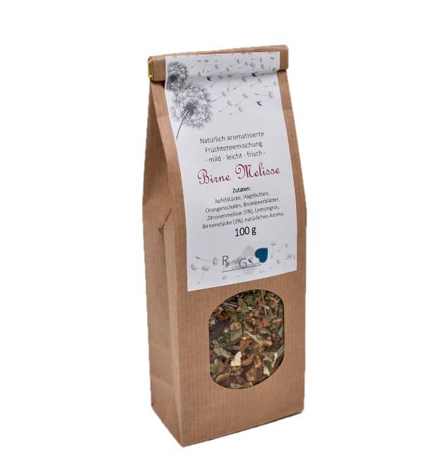 Birne-Melisse Früchtetee, Gebinde 100g Birne-Melisse Früchtetee Gebinde 100g, mild - leicht - frisch besonderer Teegenuss online kaufen