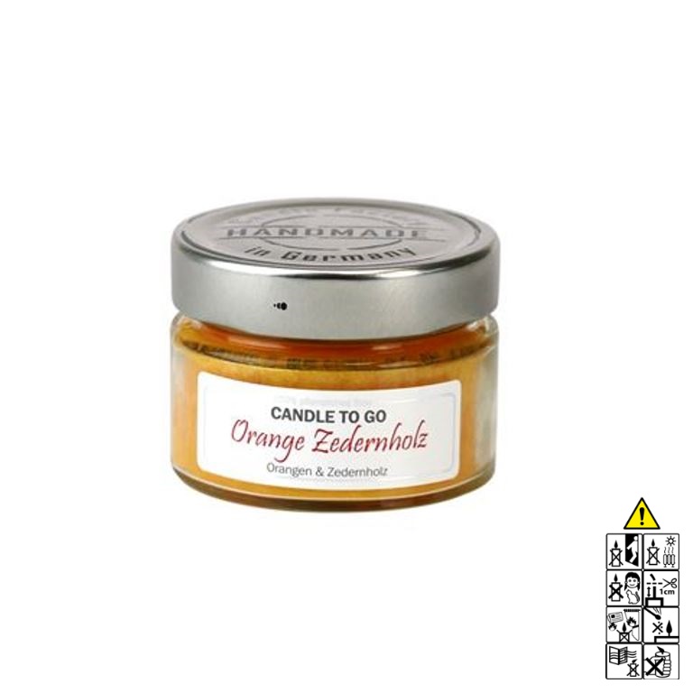 Hochwertige Duftkerze von Candle Factory Candle to Go Orange Zedernholz g?nstig in Kerzen Online Shop kaufen. Duftkerzen im Glas. Geschenkidee Candle to Go Orange Zedernholz