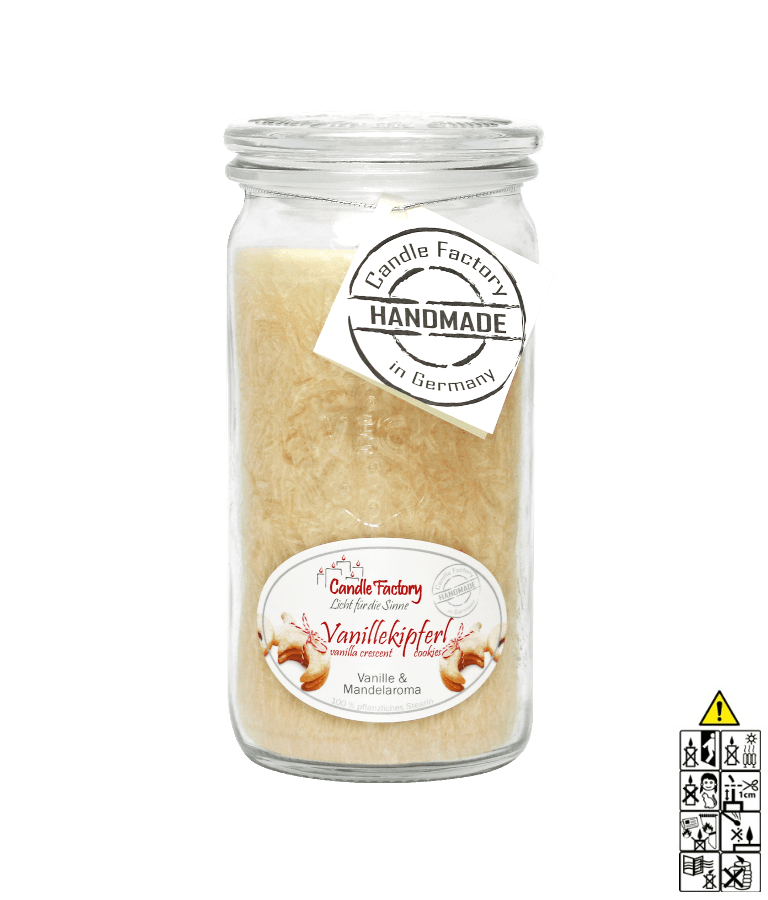 Vanillekipferl Mini Jumbo hochwertige Duftkerze im Glas