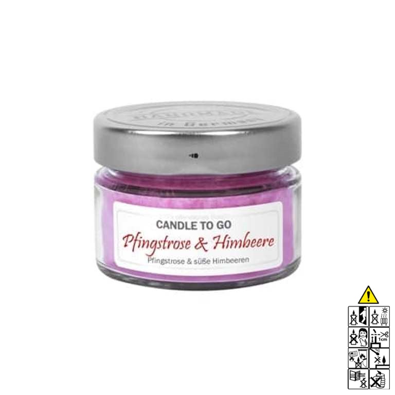Hochwertige Duftkerze im Glas Candle to Go Pfingstrose Himbeere Hochwertige Duftkerze von Candle Factory Candle to Go Pfingstrose Himbeere g?nstig in Kerzen Online Shop kaufen. Duftkerzen im Glas. Geschenkidee Candle to Go Pfingstrose Himbeere