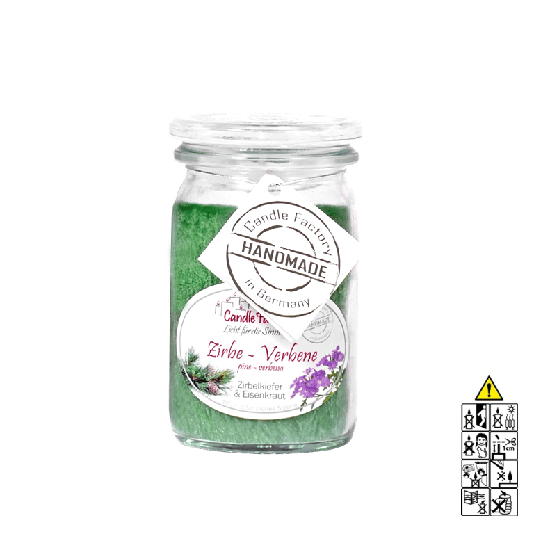 Zirbe-Verbene - Baby Jumbo Duftkerze im Glas von Candle Factory Zirbe-Verbene - Baby Jumbo Duftkerze im Glas von Candle Factory