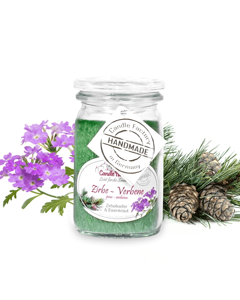 Zirbe-Verbene - Baby Jumbo Duftkerze im Glas von Candle Factory