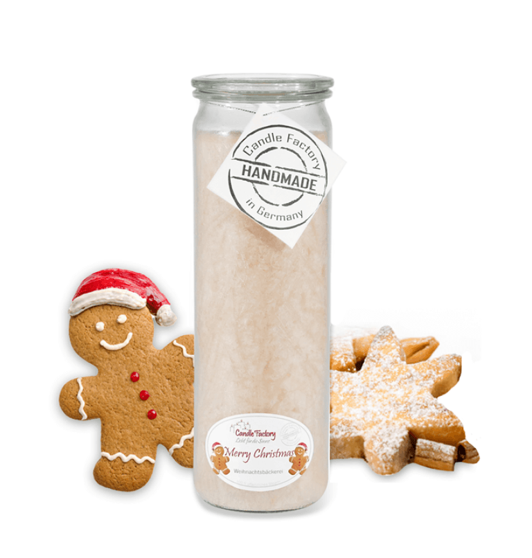 Merry Christmas - Big Jumbo Duftkerze im Glas von Candle Factory