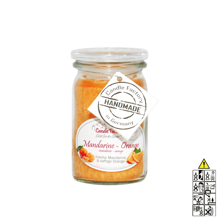 Mandarine-Orange - Baby Jumbo Duftkerze im Glas von Candle Factory Mandarine-Orange - Baby Jumbo Duftkerze im Glas von Candle Factory