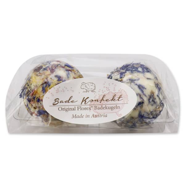 Badebutter-Kugel Set "Gummibär/Lotus" 2 Stück verpackt in Cello Badebutter-Kugel Set "Gummibär/Lotus" 2 Stück verpackt in Cello
