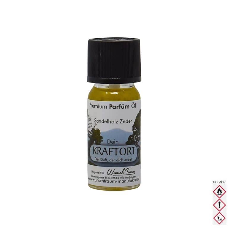 "Kraftort" Sandelholz Zedern Aroma Öl (10ml) "Kraftort" Sandelholz Zedern Aroma Öl (10ml)