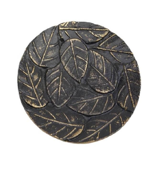 Kerzenteller / Kerzenhalter Ø = 12 cm schwarz / goldoptik (Alu) Kerzenteller oder Kerzenhalter kaufen für Ø = 12 cm schwarz / goldoptik (Alu) optimal.