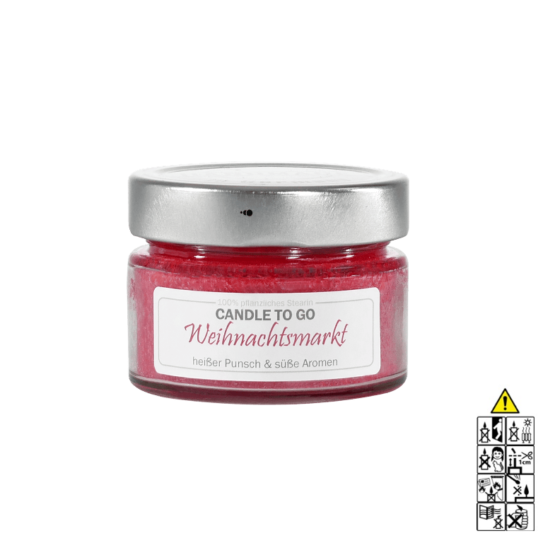 Weihnachtsmarkt - Candle to Go Reisekerze. Duftkerze im Glas von Candle Factory Weihnachtsmarkt - Candle to Go Reisekerze. Duftkerze im Glas von Candle Factory