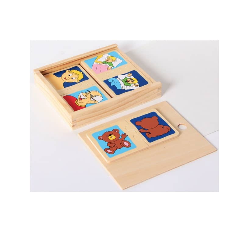 Holzpuzzle-Set der 10 Gegensätze in Holzbox (ab 2 Jahre) Holzpuzzle-Set der 10 Gegensätze in Holzbox (ab 2 Jahre). Jetzt in unserem Geschenke Onlineshop kaufen.