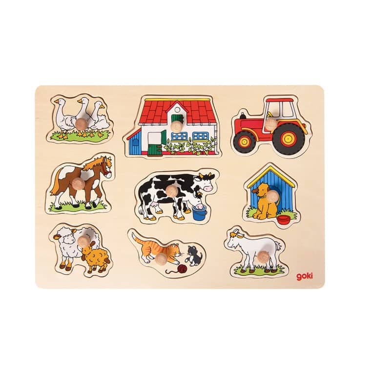 Steckpuzzle Bauernhof (ab 2 Jahre). Jetzt in unserem Geschenke Onlineshop kaufen.