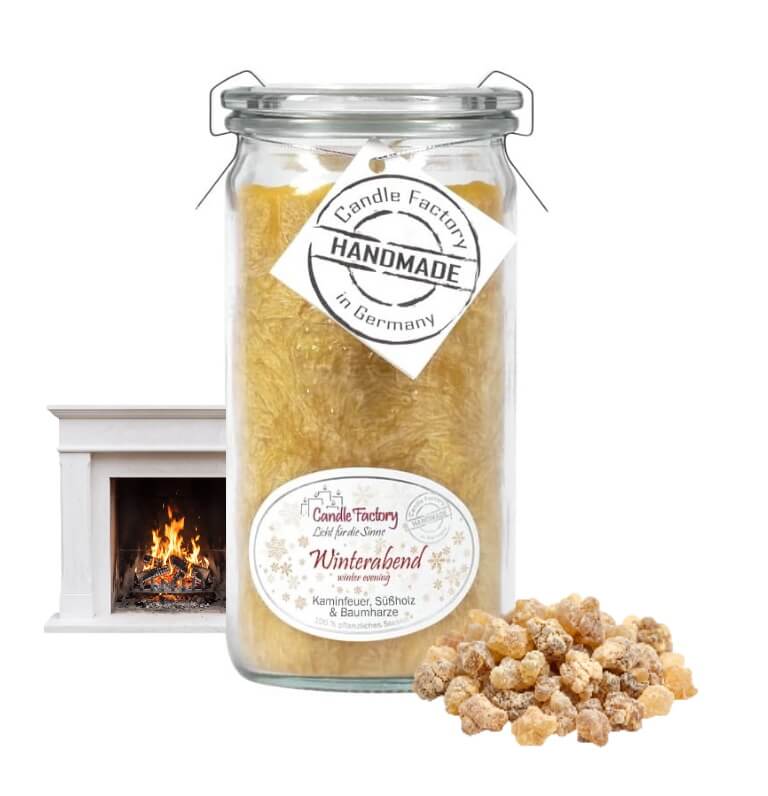 Hochwertige Duftkerze von Candle Factory Mini Jumbo Winterabend günstig in Kerzen Online Shop kaufen. Duftkerzen im Glas. Geschenkidee Mini Jumbo Winterabend