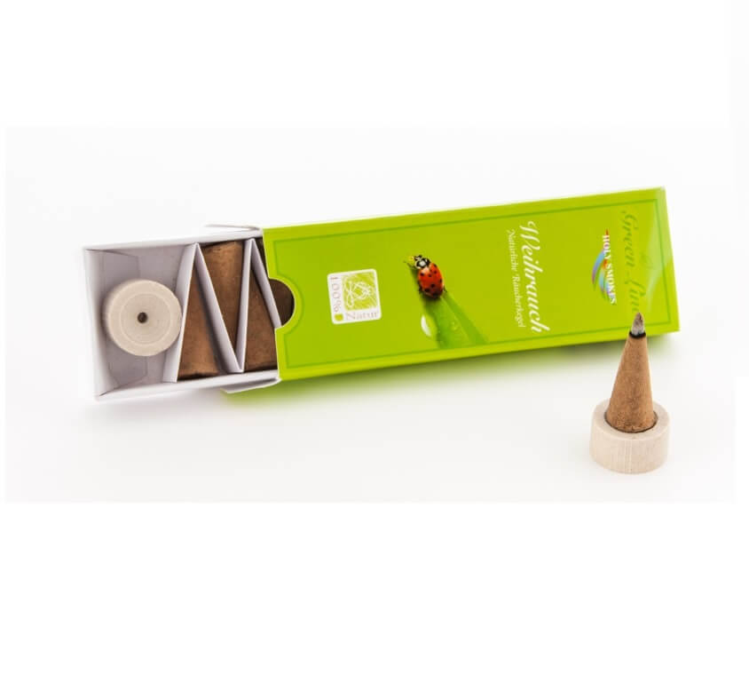 Weihrauch Räucherkegel - Green Line 16 g Räuchern mit Weihrauch Räucherkegel - Green Line 16 g