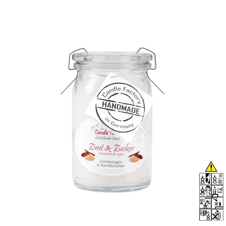 Zimt und Zucker - Baby Jumbo Duftkerze im Glas von Candle Factory Zimt und Zucker - Baby Jumbo Duftkerze im Glas von Candle Factory