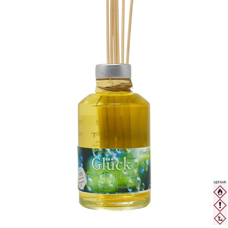 "Glück" Große Raumduftflasche (200ml) "Glück" Große Raumduftflasche (200ml)