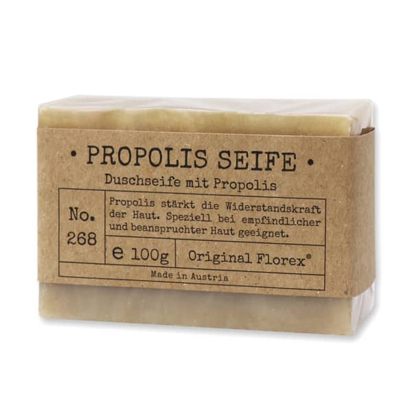 Propolis Seife 100 g, Florex Propolis Seife 100 g kaltgerührt Florex, für empfindliche Haut, in unserem online Shop kaufen