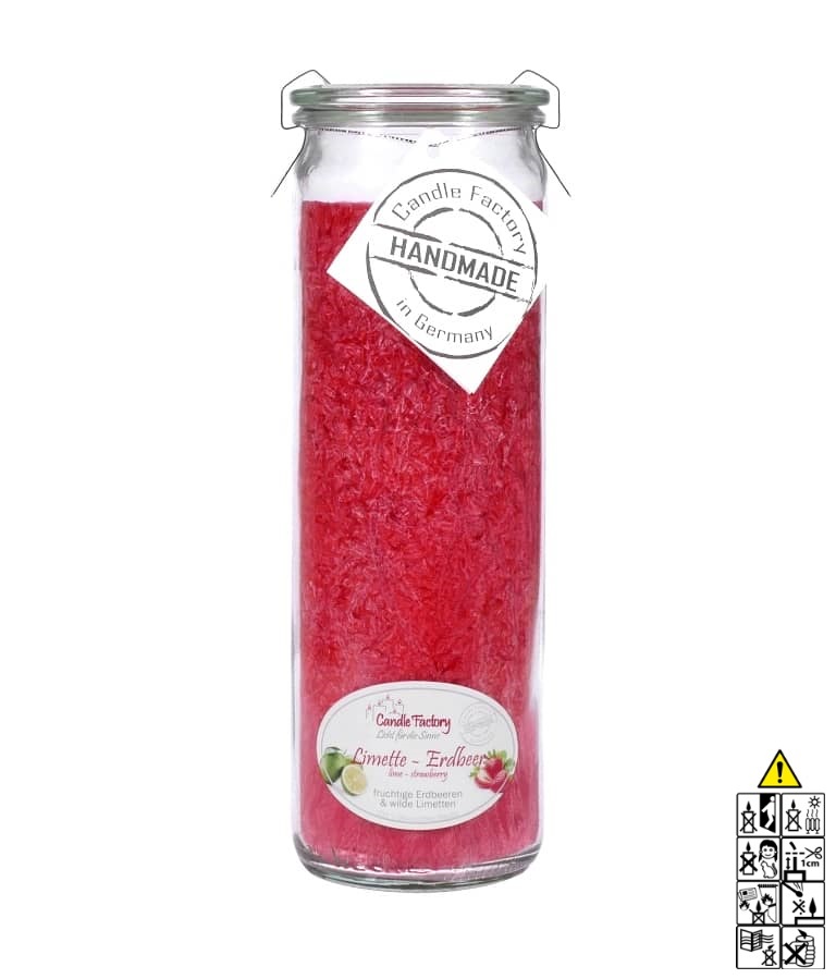 Limette - Erdbeere - Big Jumbo Duftkerze im Glas von Candle Factory Limette - Erdbeere - Big Jumbo Duftkerze im Glas von Candle Factory