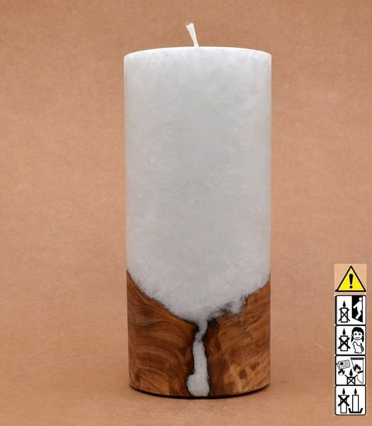 Kerze mit Holz, Teelicht, Unikat Holzkerze, Individuelle runde Hochzeitskerze mit Holz, Holzelementen Teelicht Hochzeitskerze, Kerze mit Holzeinsatz, Teelicht rund, Stearin, im Kerzen online Shop für Hochzeiten bestellen, günstig kaufen.