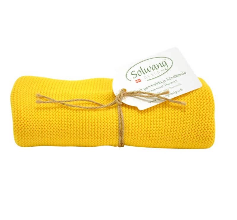Handtuch von Solwang online kaufen aus 32 x 47 cm Baumwolle gestrickt Klares Gelb