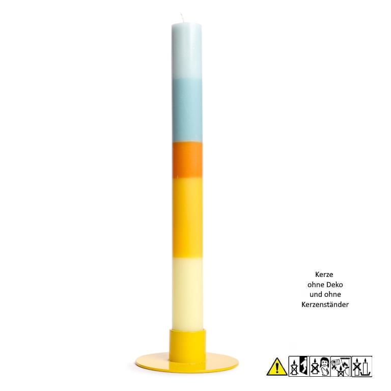 Bunte Stabkerze "Morning-Light" 22 x 230 mm (ohne Deko)