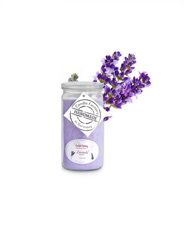 Hochwertige Duftkerze von Candle Factory Lavendel Mini Jumbo im Glas g?nstig in Kerzen Online Shop kaufen. Duftkerzen im Glas. Geschenkidee Lavendel Mini Jumbo im Glas
