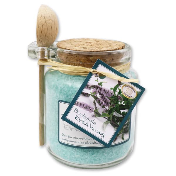 Badesalz Erkältungsbad mit Holzlöffel Badesalz Erkältungsbad mit Holzlöffel Florex für gemütliche Stunden in der Badewanne online kaufen