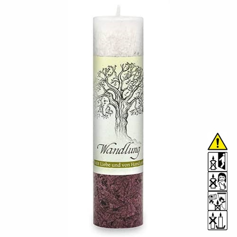 Allgäuer Heilkräuterkerze Wandlung Allgäuer Heilkräuterkerze zum Thema Wandlung in unserem Kerzen Online Shop kaufen. Als Geschenk für Sie oder Ihn. 100% Vegane Kerze. Hergestellt aus Olivenöl.