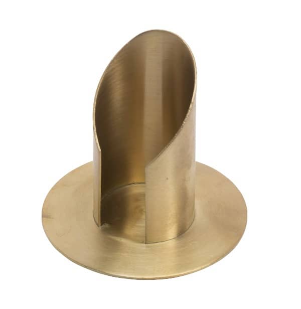 Kerzenständer Rund/vorne offen goldoptik Kerzenständer Goldoptik, ø 4 cm, mit Fürhung vorne ausgespart online in unserem Shop kaufen