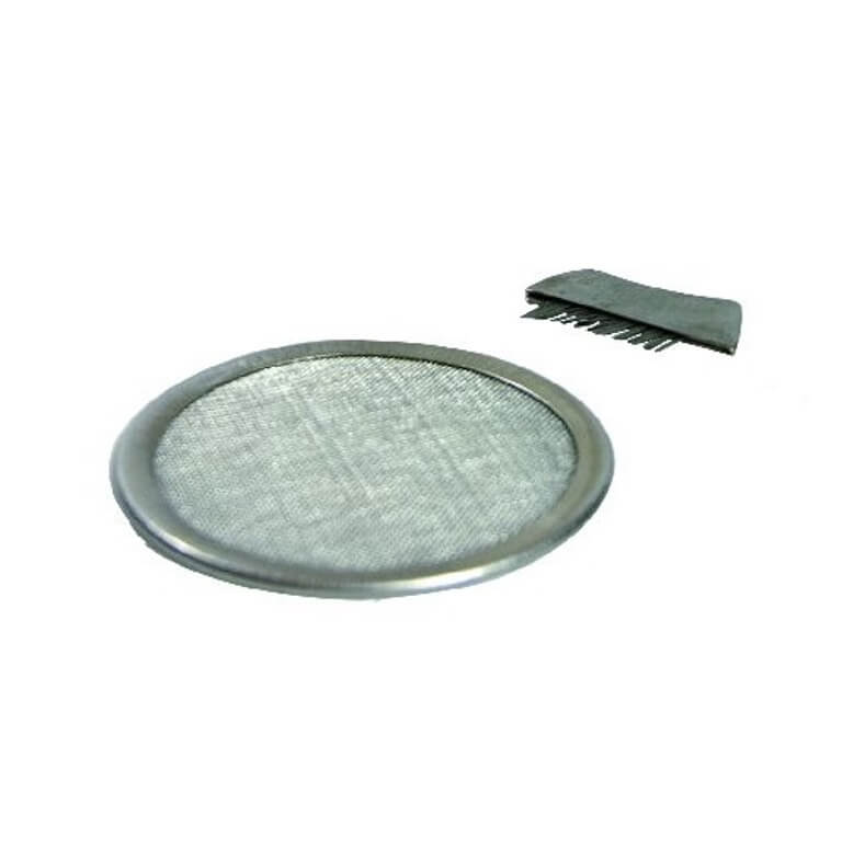 Edelstahl-Räuchersieb 8,5 cm mit Bürstchen Räuchern mit Edelstahl-Räuchersieb 8,5 cm mit Bürstchen