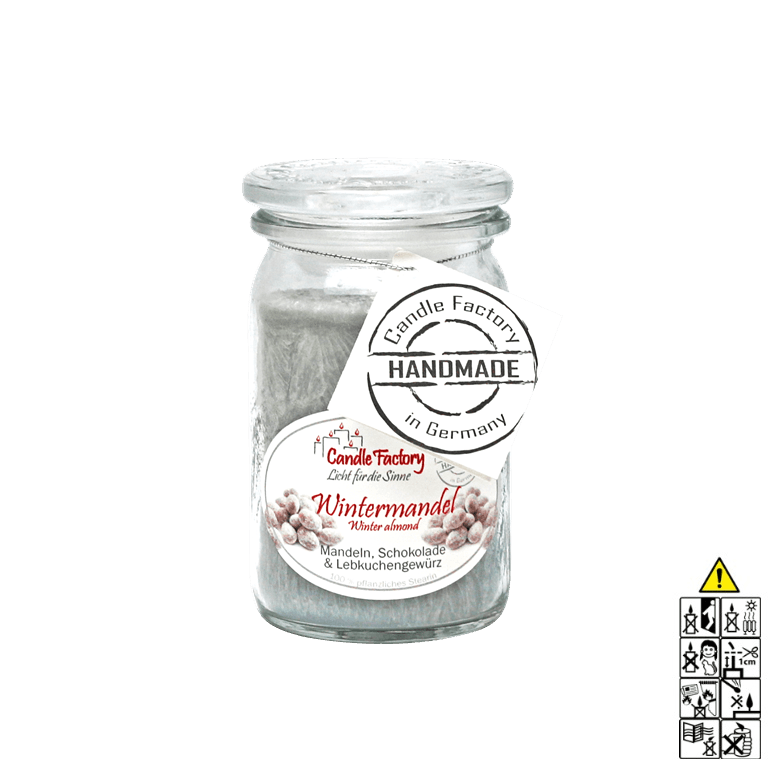 Wintermandel - Baby Jumbo Duftkerze im Glas von Candle Factory
