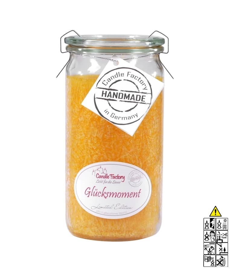 Glücksmomente Mini Jumbo hochwertige Duftkerze im Glas "Limited Edition