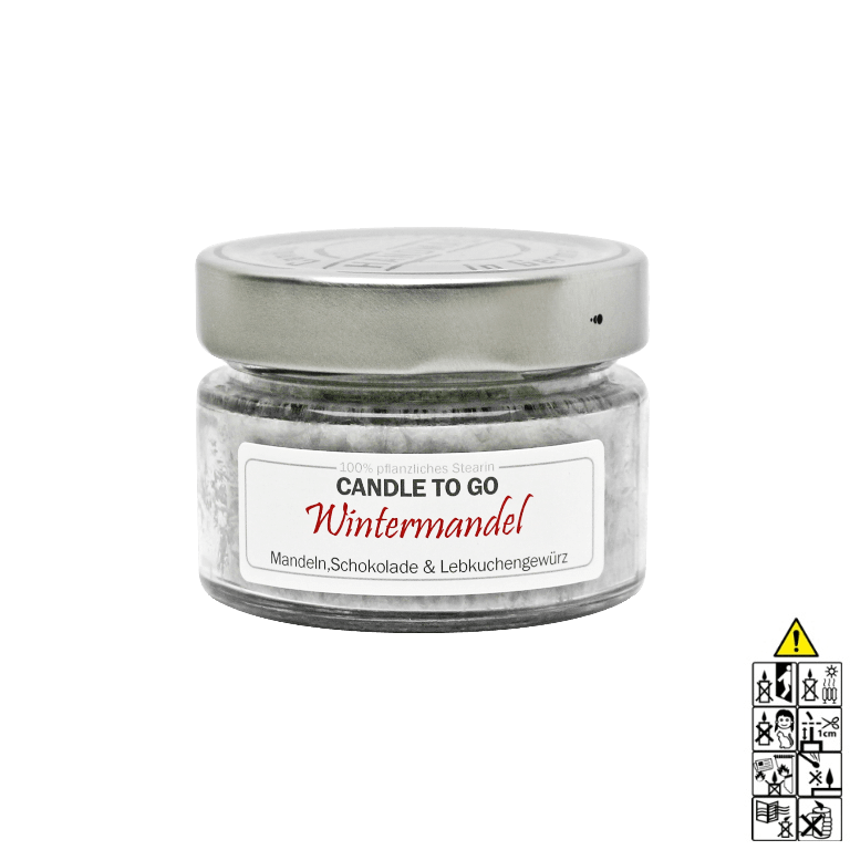 Wintermandel - Candle to Go Reisekerze. Duftkerze im Glas von Candle Factory