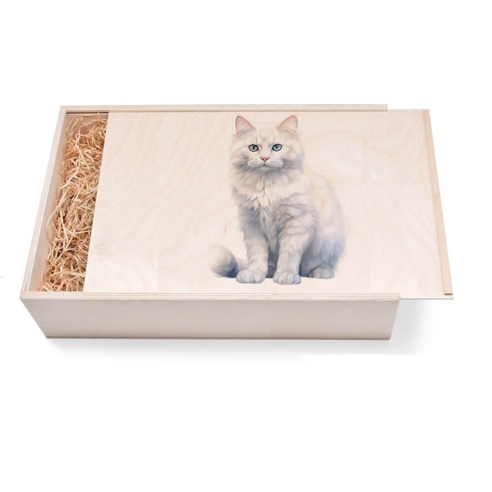 "Katze 8 - Türkisch Angora" Geschenkbox groß aus Holz mit verzierten Deckel "Katze 8 - Türkisch Angora" Geschenkbox groß aus Holz mit verzierten Deckel. Jetzt in unserem Geschenke Onlineshop kaufen.