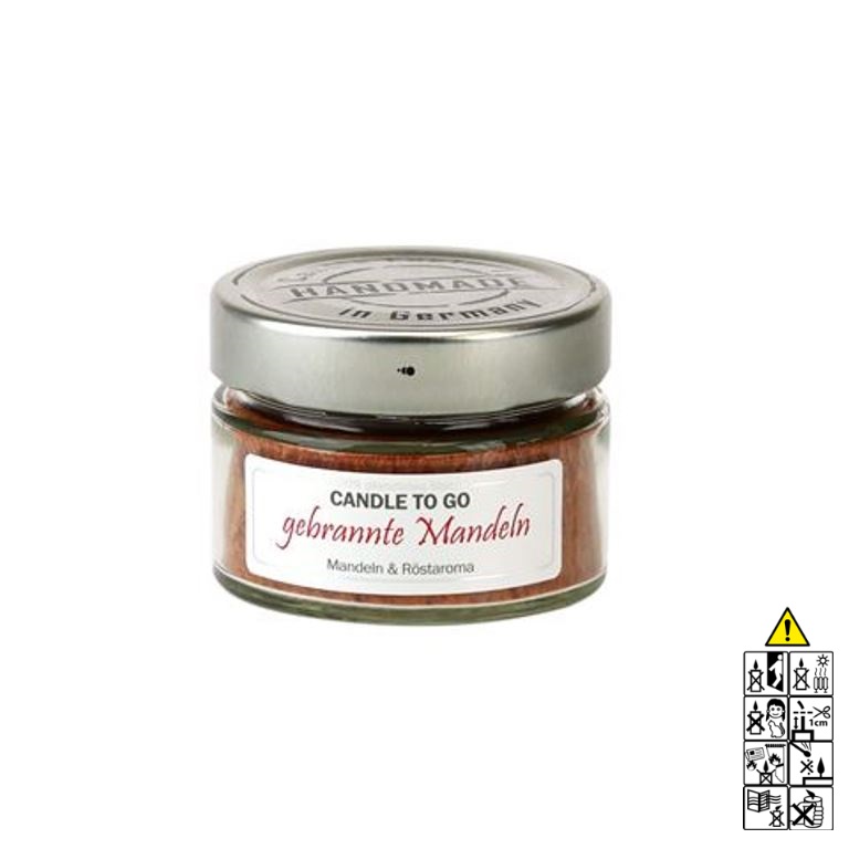 Hochwertige Duftkerze im Glas gebrannte Mandeln Candle to Go Hochwertige Duftkerze von Candle Factory Candle to Go gebrannte Mandeln g?nstig in Kerzen Online Shop kaufen. Duftkerzen im Glas. Geschenkidee Candle to Go gebrannte Mandeln