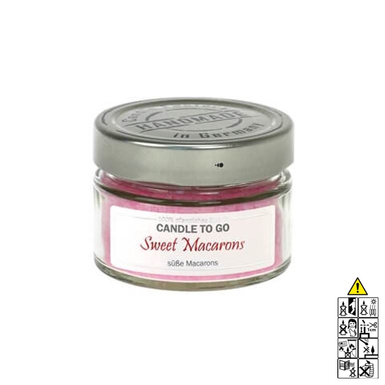 Hochwertige Duftkerze im Glas sweet Macarons Candle to Go Hochwertige Duftkerze von Candle Factory Candle to Go sweet Macarons g?nstig in Kerzen Online Shop kaufen. Duftkerzen im Glas. Geschenkidee Candle to Go sweet Macarons