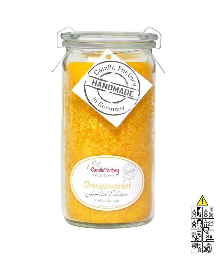 Orangesorbet Mini Jumbo hochwertige Duftkerze im Glas Hochwertige Duftkerze von Candle Factory Orangesorbet Mini Jumbo im Glas g?nstig in Kerzen Online Shop kaufen. Duftkerzen im Glas. Geschenkidee Orangesorbet Mini Jumbo im Glas